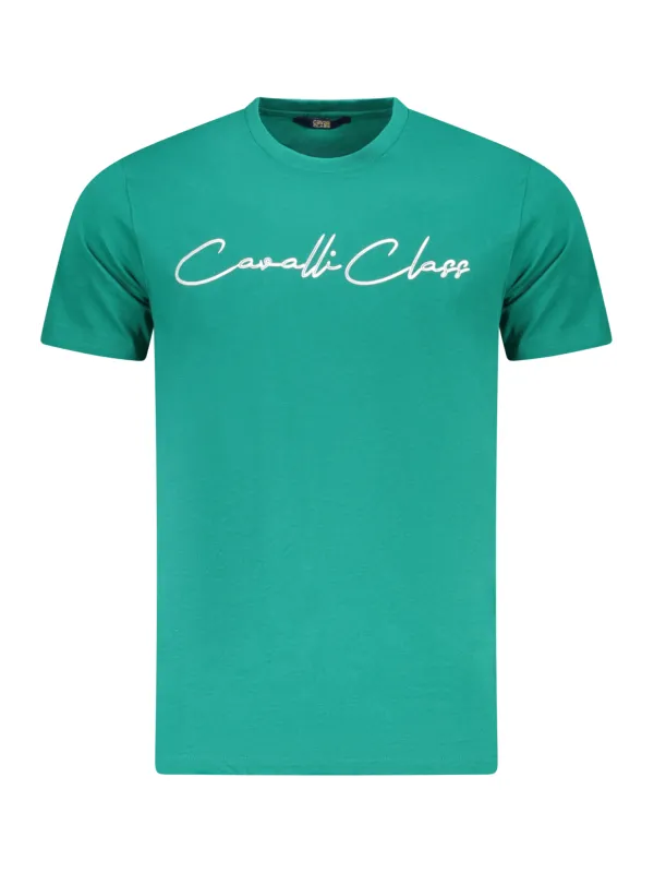 Cavalli Class Herren KURZARM-T-SHIRT Grün | online kaufen