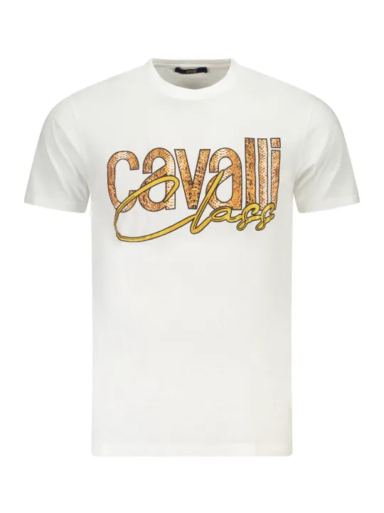 Cavalli Class Herren KURZARM-T-SHIRT Weiß | online kaufen