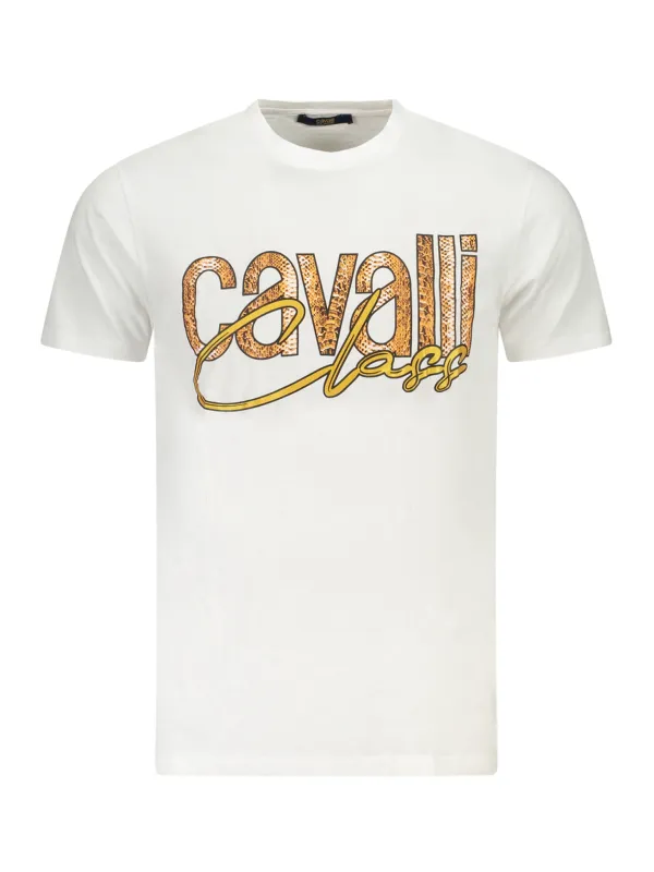 Cavalli Class Herren KURZARM-T-SHIRT Weiß | online kaufen