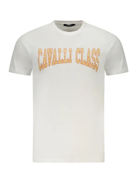 Cavalli Class Herren KURZARM-T-SHIRT Weiß | online kaufen