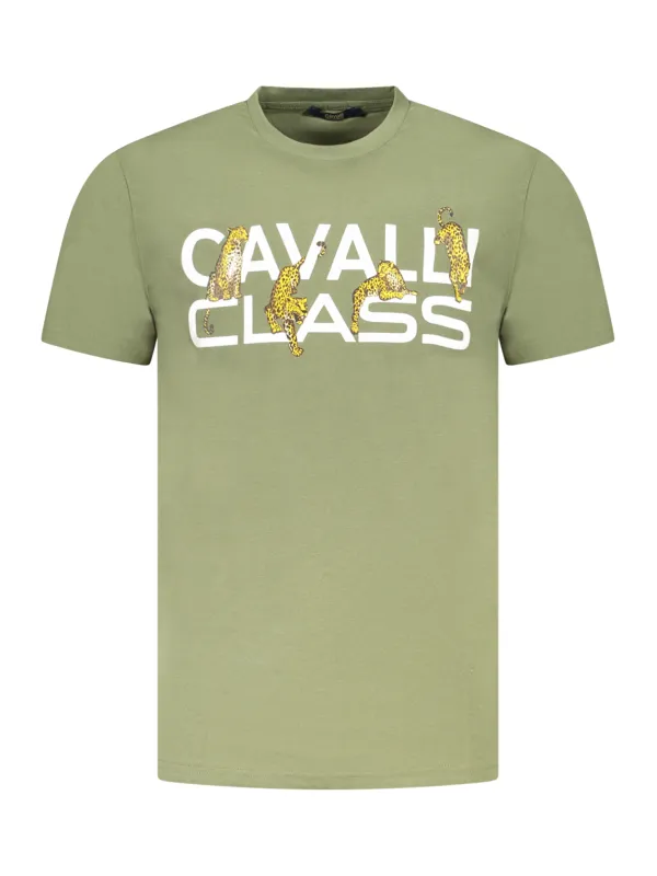 Cavalli Class Herren KURZARM-T-SHIRT Grün | online kaufen