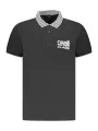 Cavalli Class Herren KURZARM-POLOSHIRT Schwarz