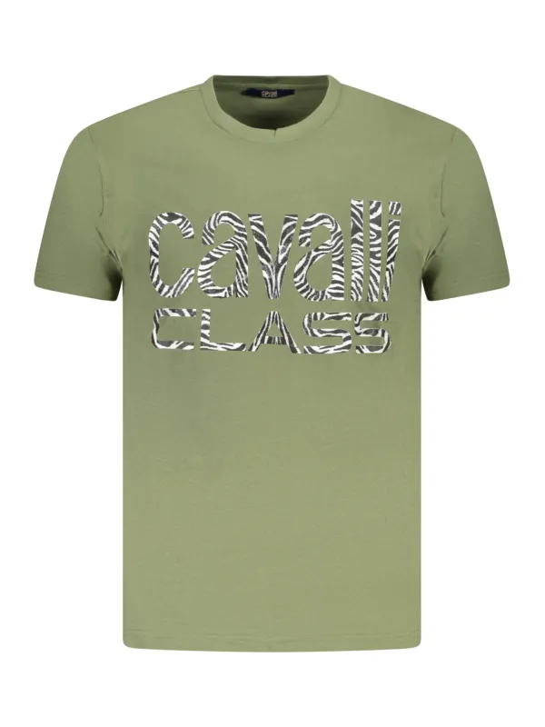 Cavalli Class Herren KURZARM-T-SHIRT Grün | online kaufen