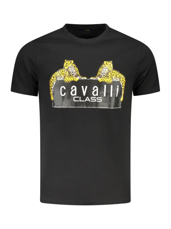 Cavalli Class Herren KURZARM-T-SHIRT Schwarz | online kaufen