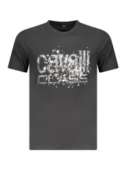 Cavalli Class Herren KURZARM-T-SHIRT Schwarz | online kaufen