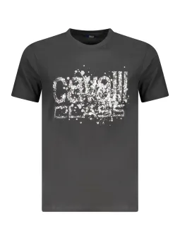 Cavalli Class Herren KURZARM-T-SHIRT Schwarz | online kaufen