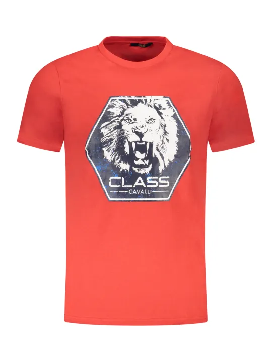 Cavalli Class Herren KURZARM-T-SHIRT Rot | online kaufen