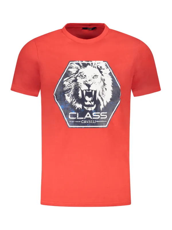 Cavalli Class Herren KURZARM-T-SHIRT Rot | online kaufen