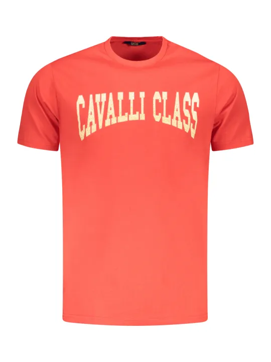 Cavalli Class Herren KURZARM-T-SHIRT Rot | online kaufen