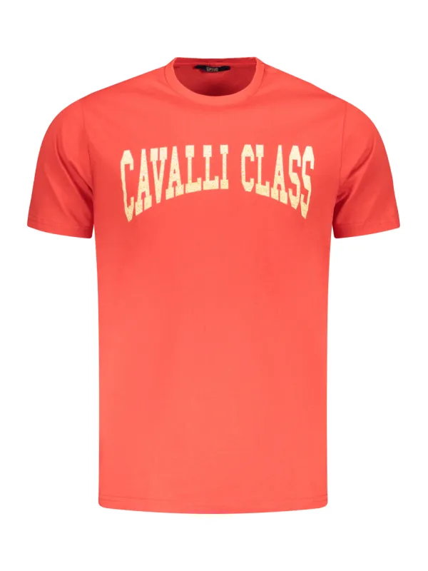 Cavalli Class Herren KURZARM-T-SHIRT Rot | online kaufen