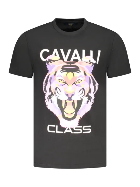 Cavalli Class Herren KURZARM-T-SHIRT Schwarz | online kaufen