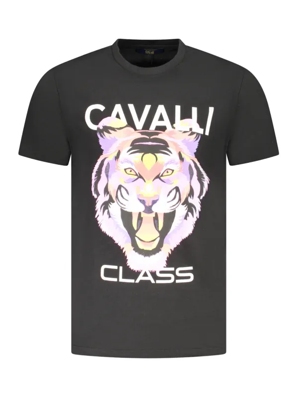 Cavalli Class Herren KURZARM-T-SHIRT Schwarz | online kaufen