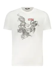Cavalli Class Herren KURZARM-T-SHIRT Weiß | online kaufen