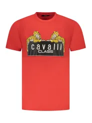 Cavalli Class Herren KURZARM-T-SHIRT Rot | online kaufen