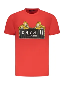 Cavalli Class Herren KURZARM-T-SHIRT Rot | online kaufen
