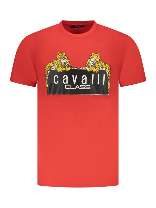 Cavalli Class Herren KURZARM-T-SHIRT Rot | online kaufen