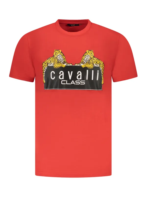 Cavalli Class Herren KURZARM-T-SHIRT Rot | online kaufen