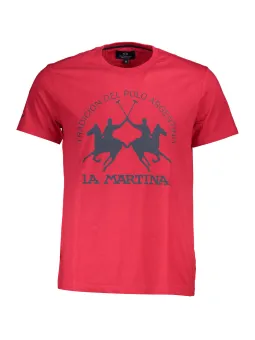 LA MARTINA Herren T-Shirt Rot leihen - Flex-Fashion Verleih