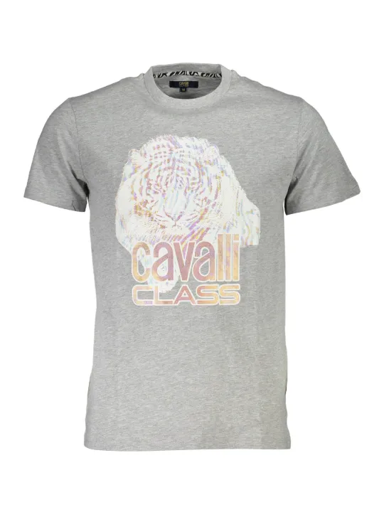 Cavalli Class Herren KURZARM-T-SHIRT Grau | online kaufen
