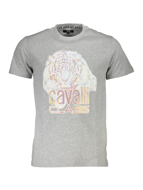 Cavalli Class Herren KURZARM-T-SHIRT Grau | online kaufen