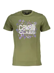 Cavalli Class Herren KURZARM-T-SHIRT Grün | online kaufen