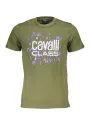 Cavalli Class Herren KURZARM-T-SHIRT Grün | online kaufen