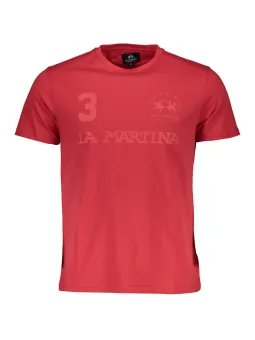LA MARTINA Herren T-Shirt Rot leihen - Flex-Fashion Verleih
