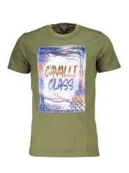Cavalli Class Herren KURZARM-T-SHIRT Grün | online kaufen