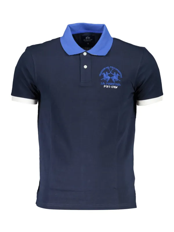 LA MARTINA Herren KURZARM-POLOSHIRT Blau | online kaufen