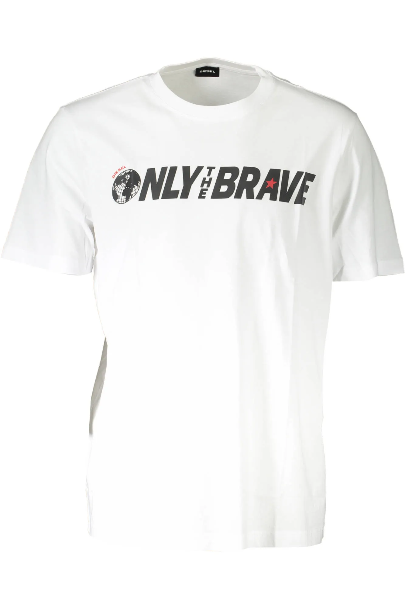 Herren KURZARM-T-SHIRT Weiß SD92T-JUST_111B56D_BIANCO100