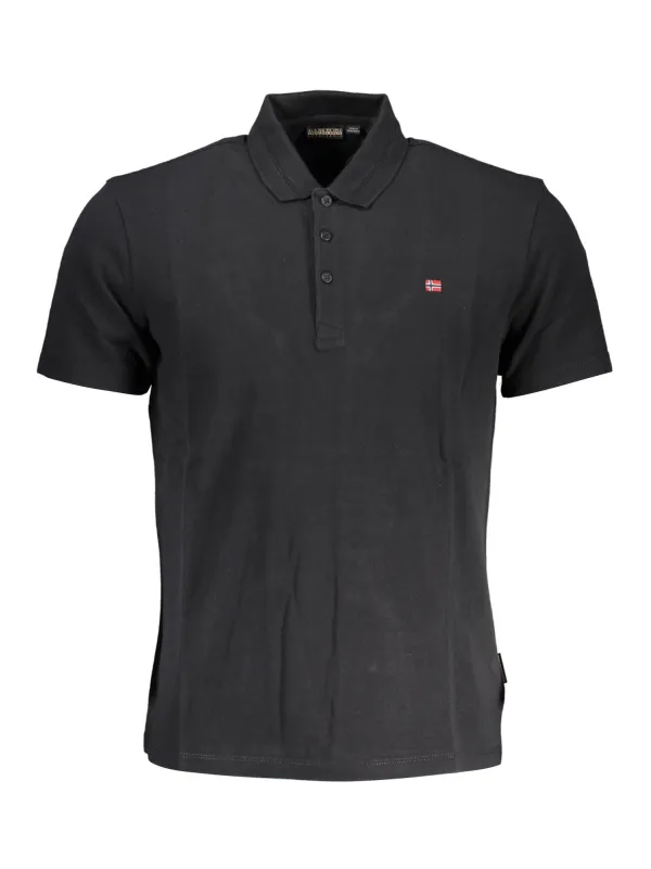 Napapijri Herren KURZARM-POLOSHIRT Schwarz | online kaufen
