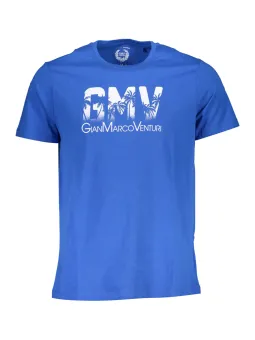 GIAN MARCO VENTURI Herren KURZARM-T-SHIRT Blau