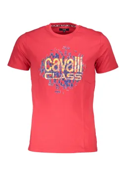 Cavalli Class Herren KURZARM-T-SHIRT Rot | online kaufen