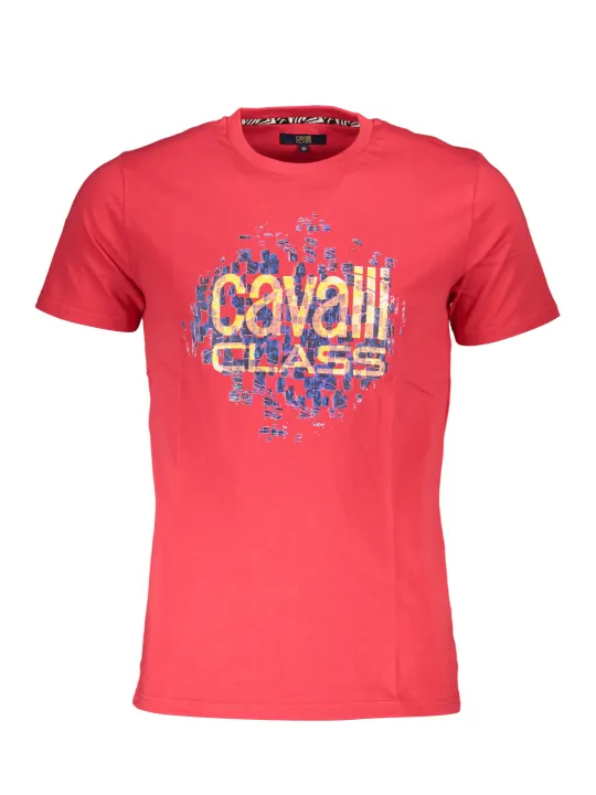 Cavalli Class Herren KURZARM-T-SHIRT Rot | online kaufen