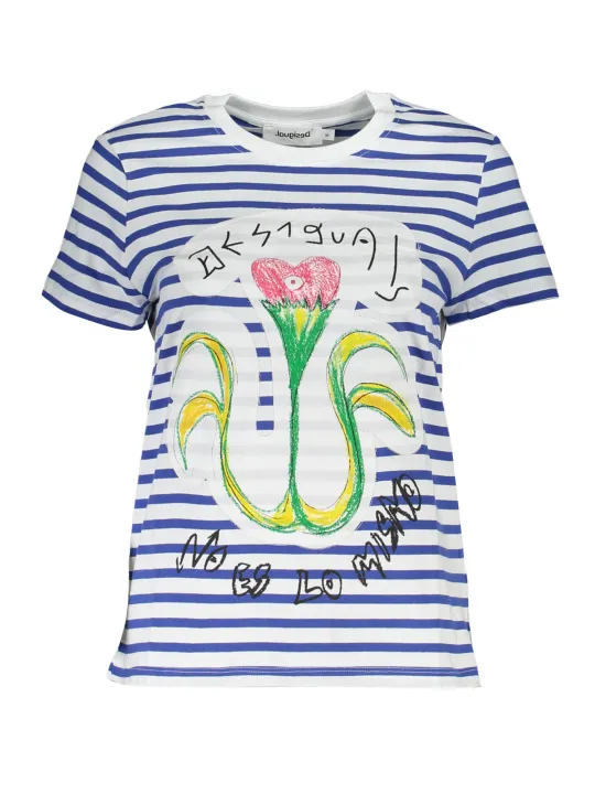 Desigual Damen KURZARM-T-SHIRT Blau | online kaufen