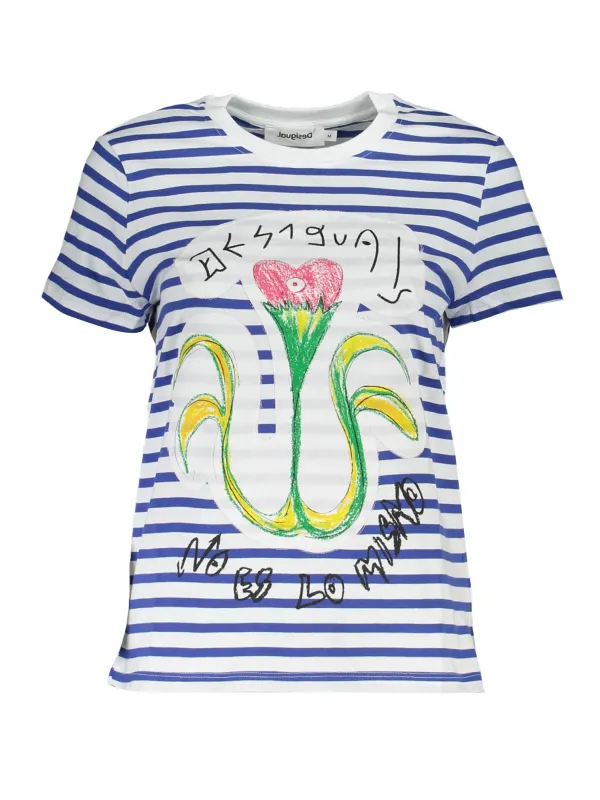 Desigual Damen KURZARM-T-SHIRT Blau | online kaufen