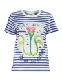 Desigual Damen KURZARM-T-SHIRT Blau | online kaufen