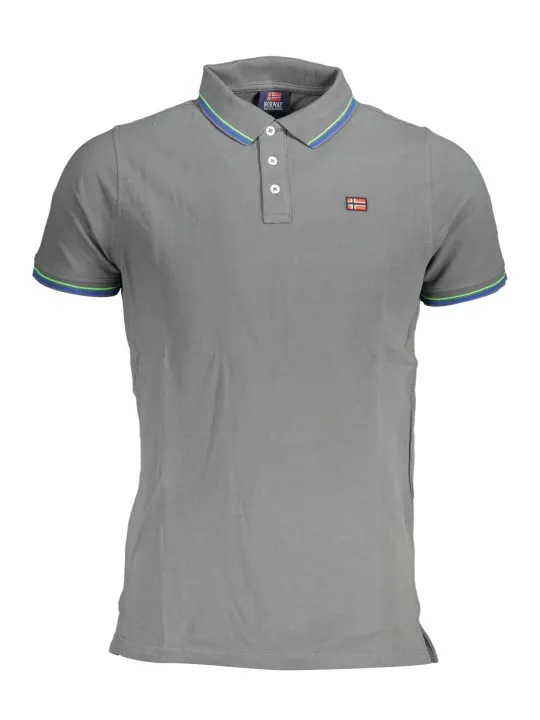 NORWAY 1963 Herren KURZARM-POLOSHIRT Grau | online kaufen