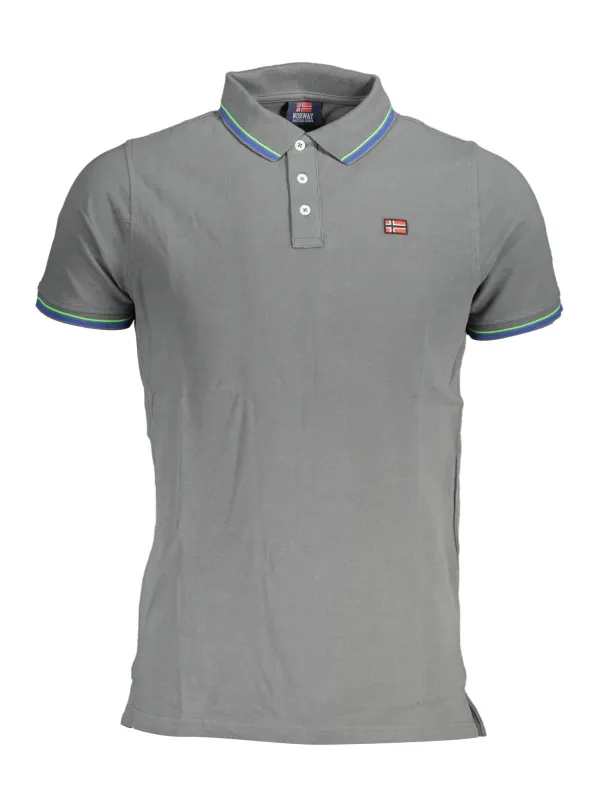 NORWAY 1963 Herren KURZARM-POLOSHIRT Grau | online kaufen