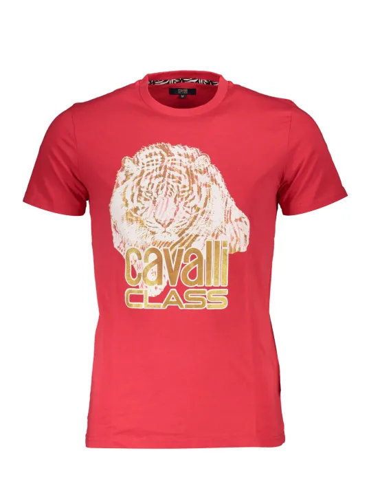 Cavalli Class Herren KURZARM-T-SHIRT Rot | online kaufen