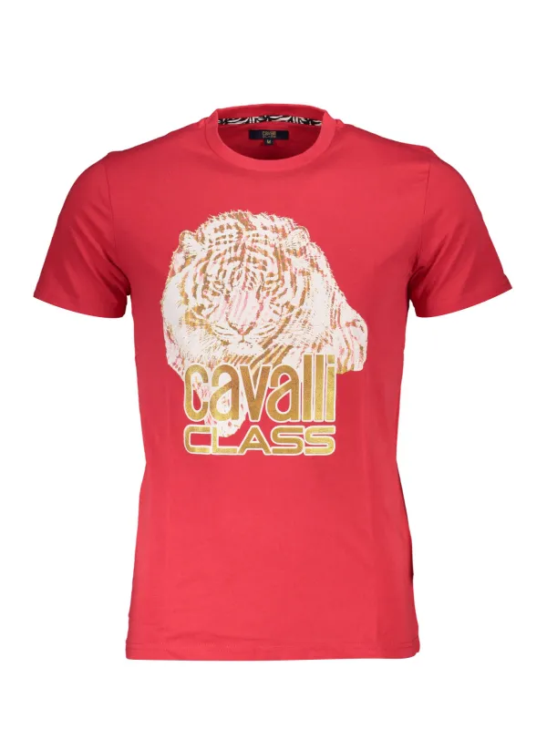Cavalli Class Herren KURZARM-T-SHIRT Rot | online kaufen