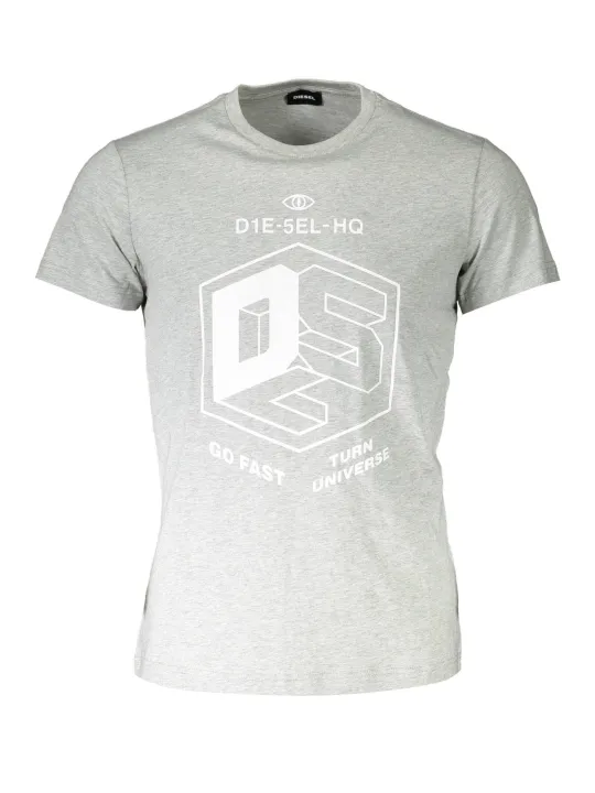 Diesel Herren KURZARM-T-SHIRT Grau | online kaufen