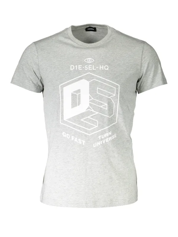 Diesel Herren KURZARM-T-SHIRT Grau | online kaufen