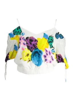 Desigual Damen Bluse Weiß mieten - Flex-Fashion Verleih