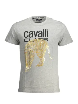 Cavalli Class Herren KURZARM-T-SHIRT Grau | online kaufen
