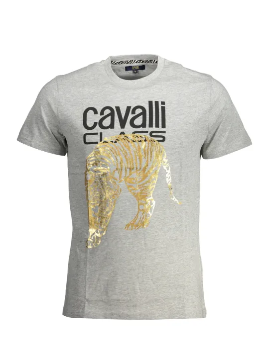 Cavalli Class Herren KURZARM-T-SHIRT Grau | online kaufen