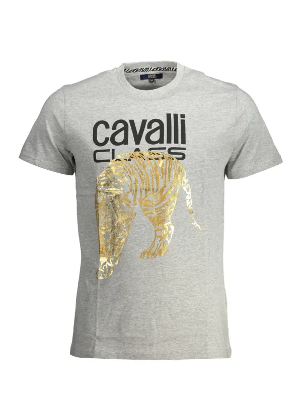 Cavalli Class Herren KURZARM-T-SHIRT Grau | online kaufen