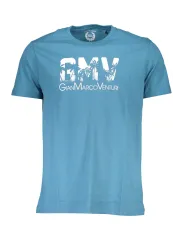 GIAN MARCO VENTURI Herren KURZARM-T-SHIRT Blau