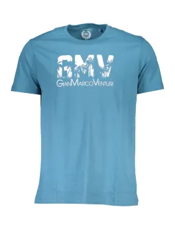 GIAN MARCO VENTURI Herren KURZARM-T-SHIRT Blau