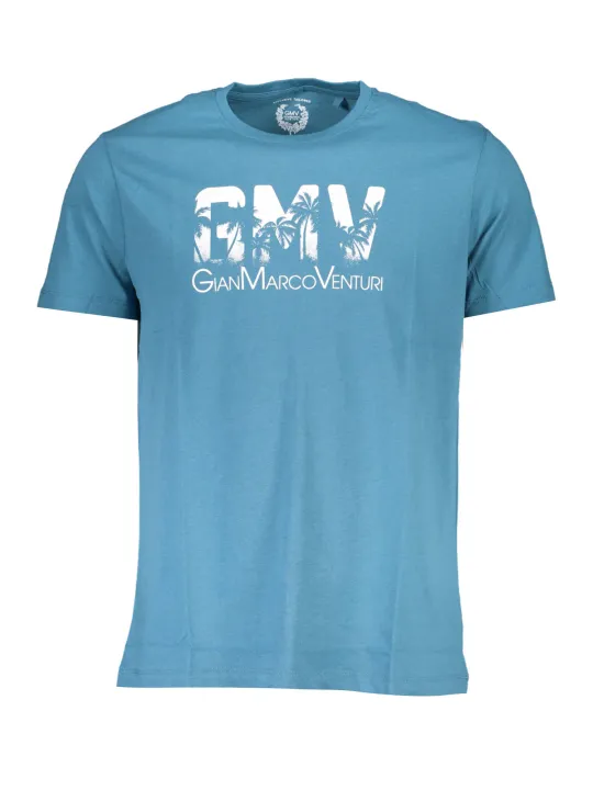GIAN MARCO VENTURI Herren KURZARM-T-SHIRT Blau